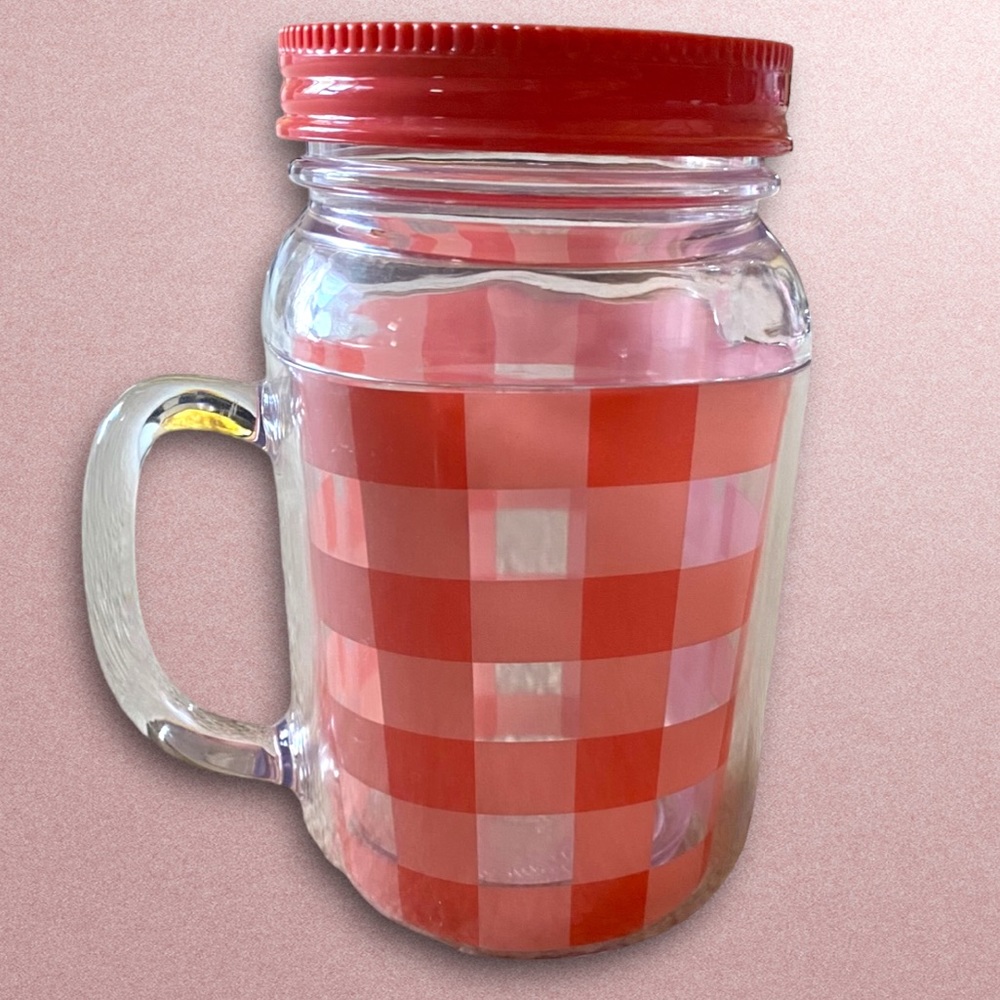 Mason jar plastic mug